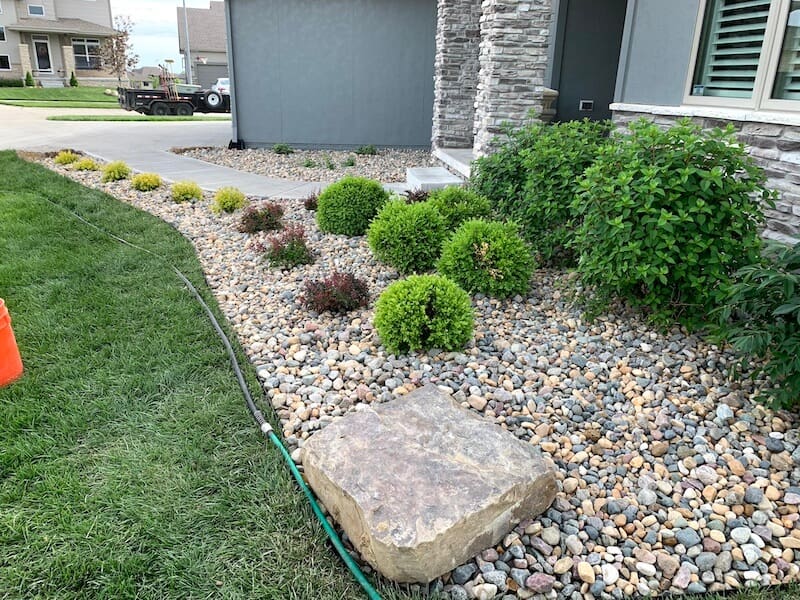 Custom landscaping design project in Omaha