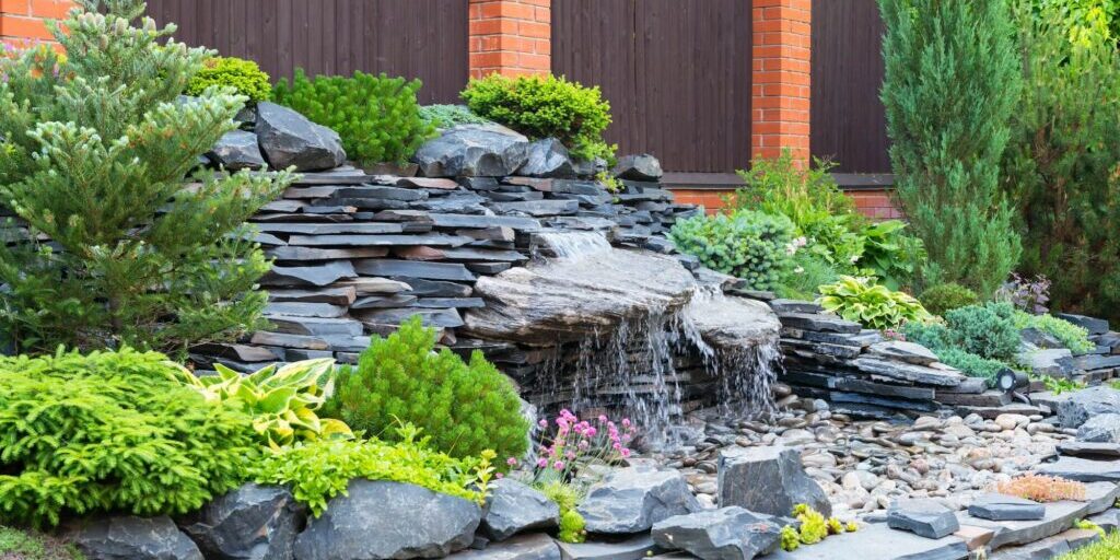 landscaping waterfall