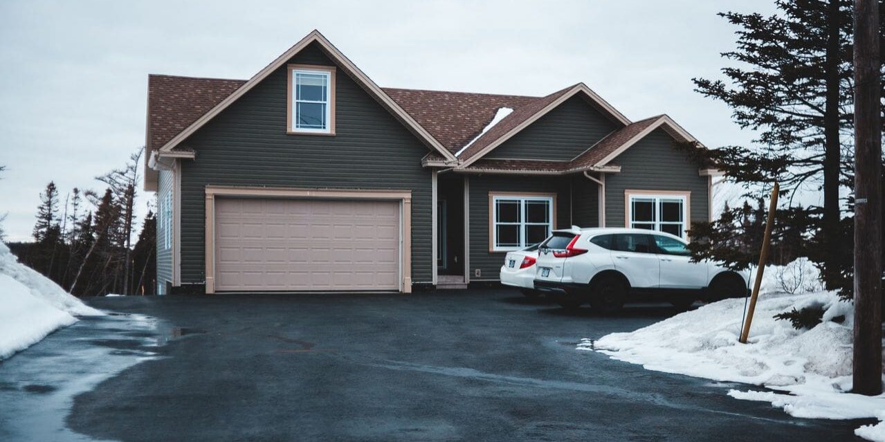 Cleared driveway after winter snow removal service in Chalco, NE